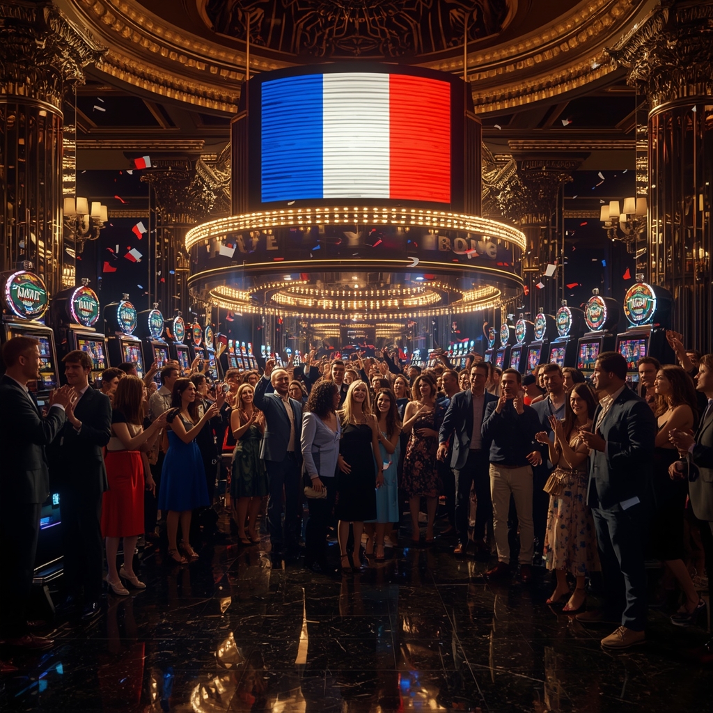 machines à sous et drapeau de la France UNIBET FR